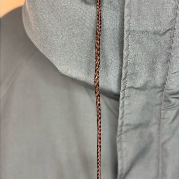 Vintage Eddie Bauer Teal Parka Jacket L Flannel Lined - Picture 5 of 13